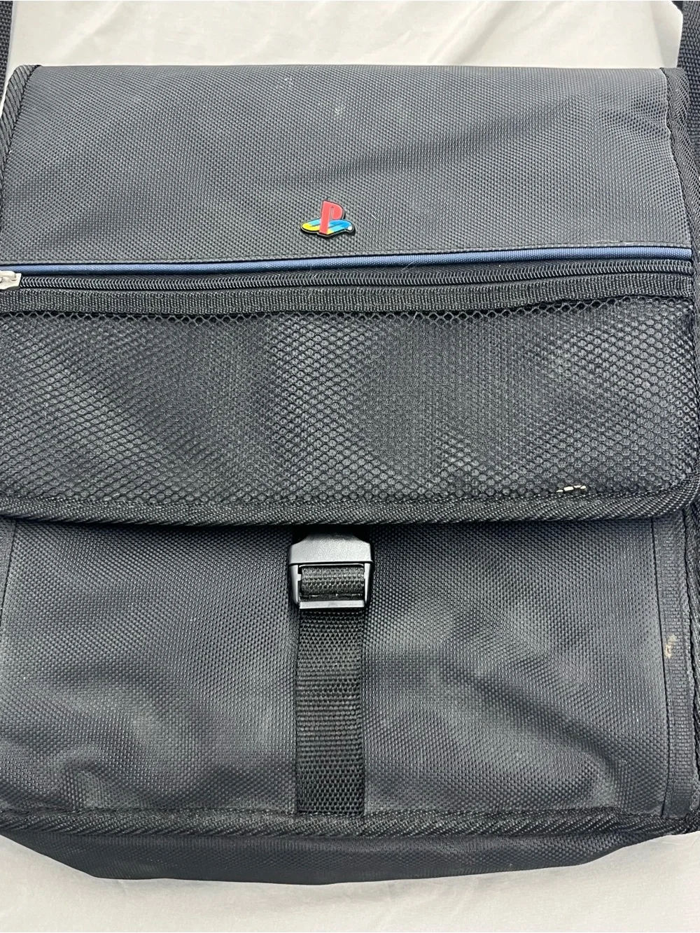 Vintage Sony PlayStation Black Crossbody Messenger Bag